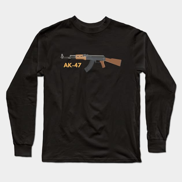 AK-47 Assault Rifle Long Sleeve T-Shirt by NorseTech